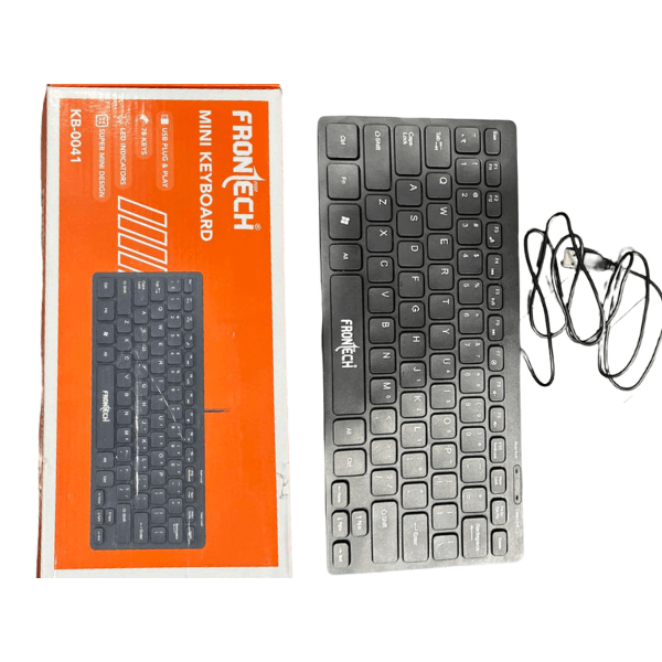 Frontech Mini Keyboard KB-0041 USB Wired Compact 78 Keys Keyboard