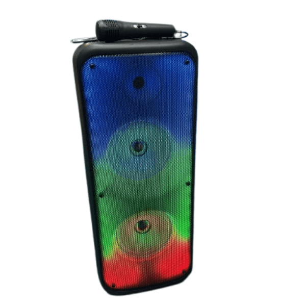 Bluetooth Party Speaker with Mic & LED Light