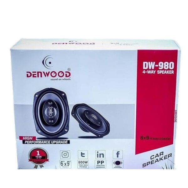 DENWOOD DW-980 4 Way Car Speaker