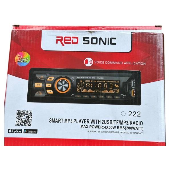 RED SONIC Car MP3 Player with Voice Command