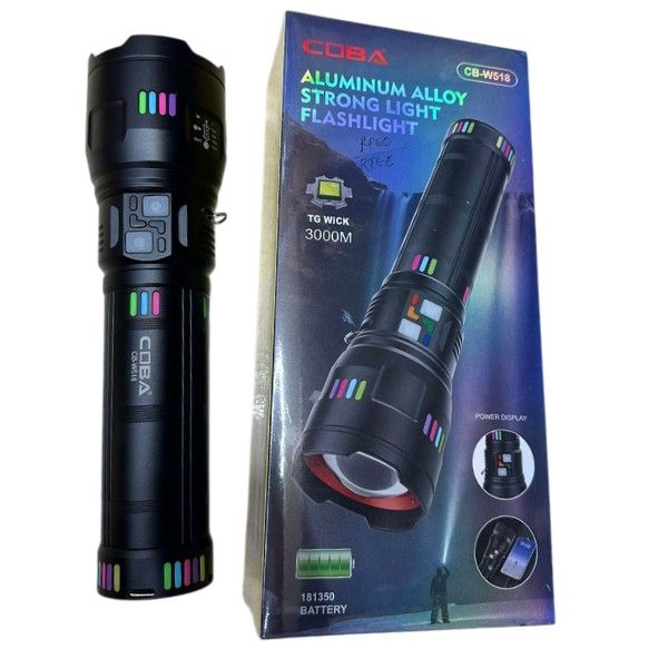 COBA CB-W518 Rechargeable Flashlight