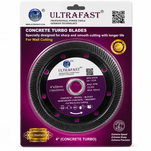 ULTRAFAST 4 Inch Concrete Turbo Diamond Blade