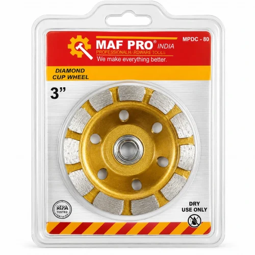 MAF PRO India 3 Inch Diamond Cup Wheel