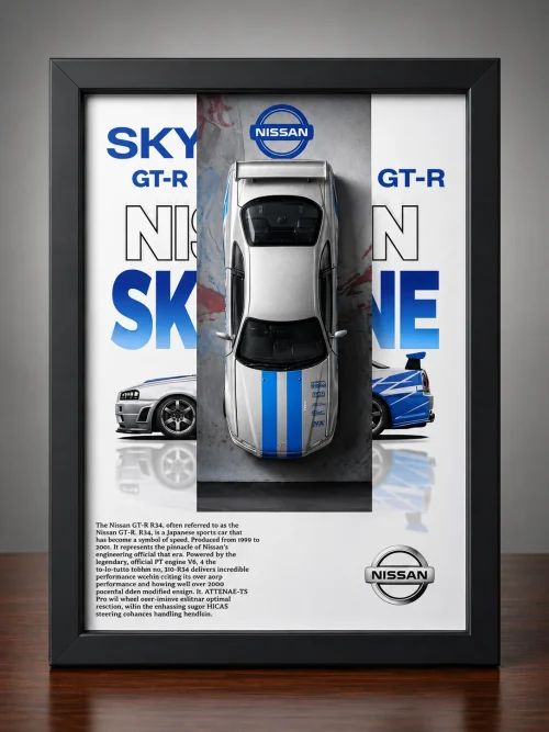 Nissan Skyline in A5 size