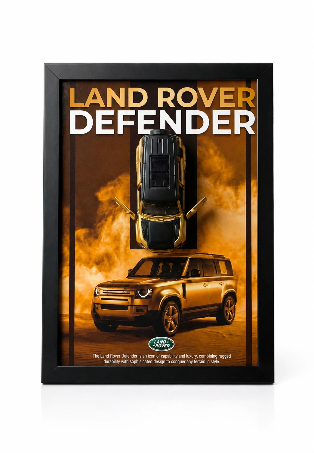 Land Rover Defender 3D Shadow Box Frame