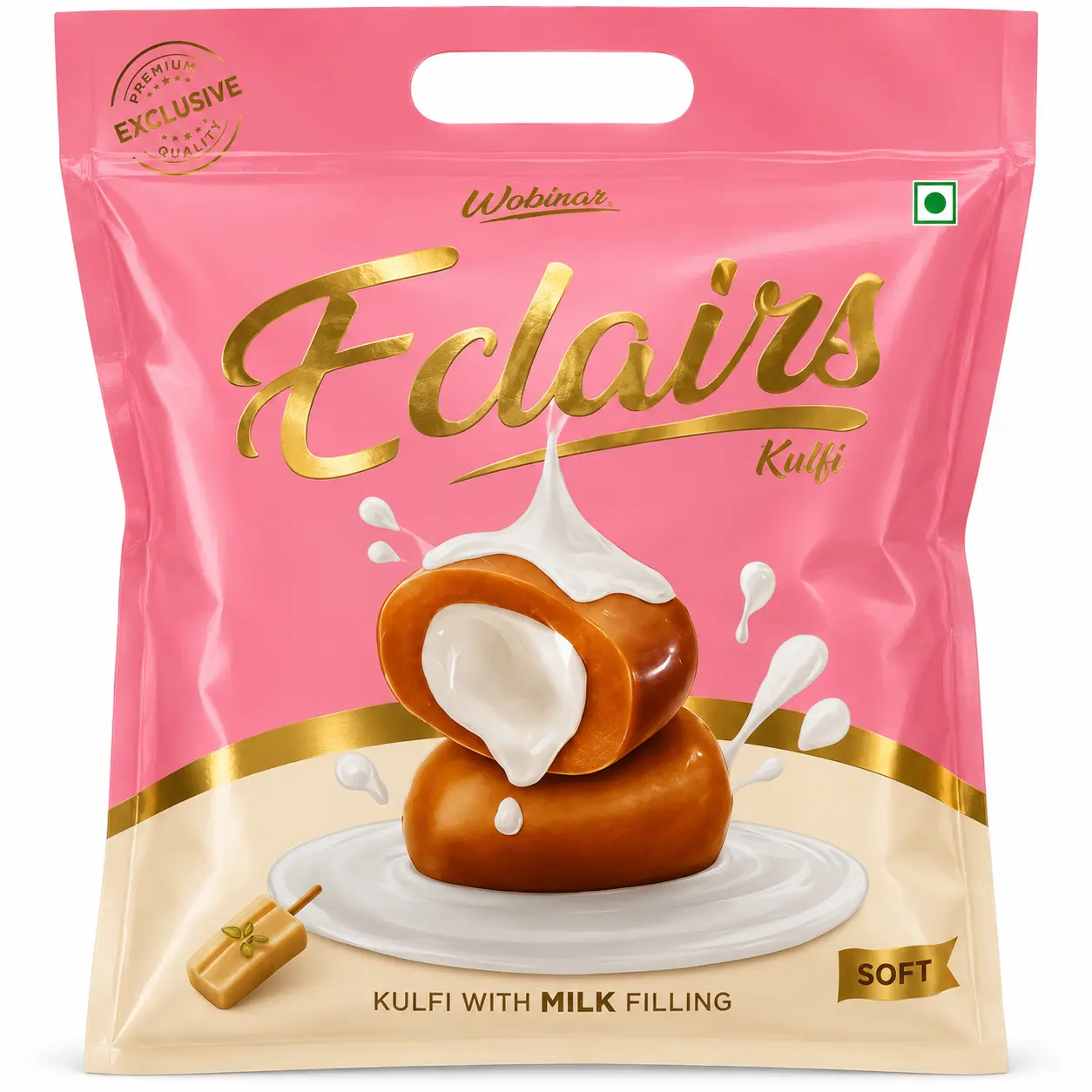 Eclairs Kulfi Soft Candy