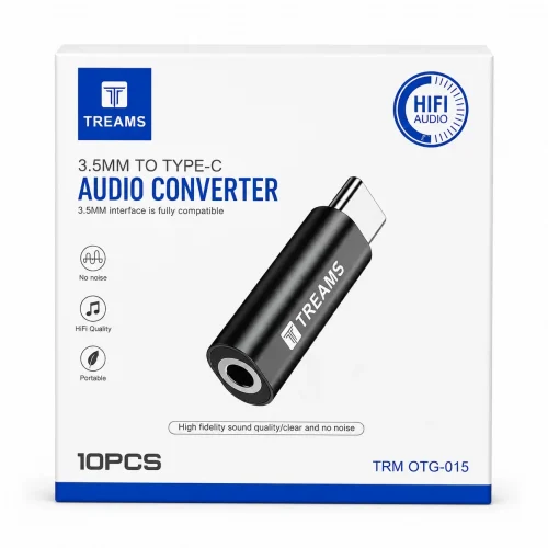 3.5mm to USB Type-C Audio Converter Adapter