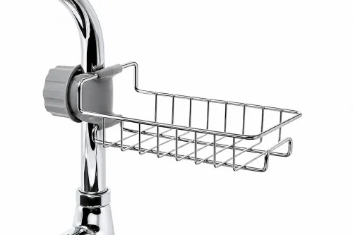Stainless Steel Sink Organizer With Tap Clip