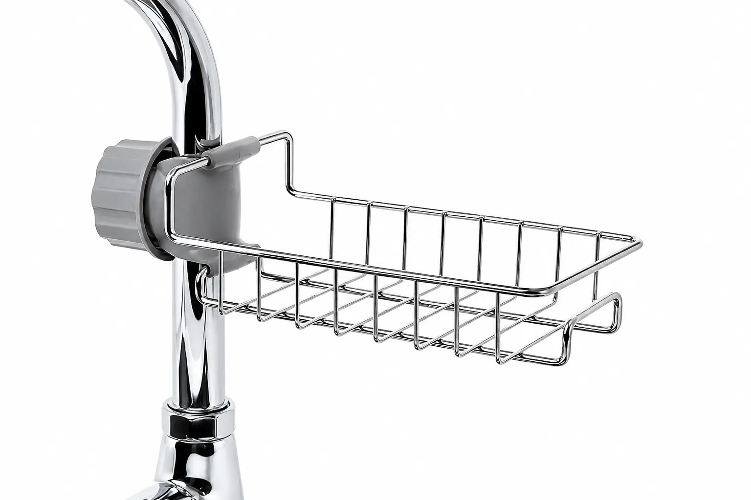 Stainless Steel Sink Organizer With Tap Clip